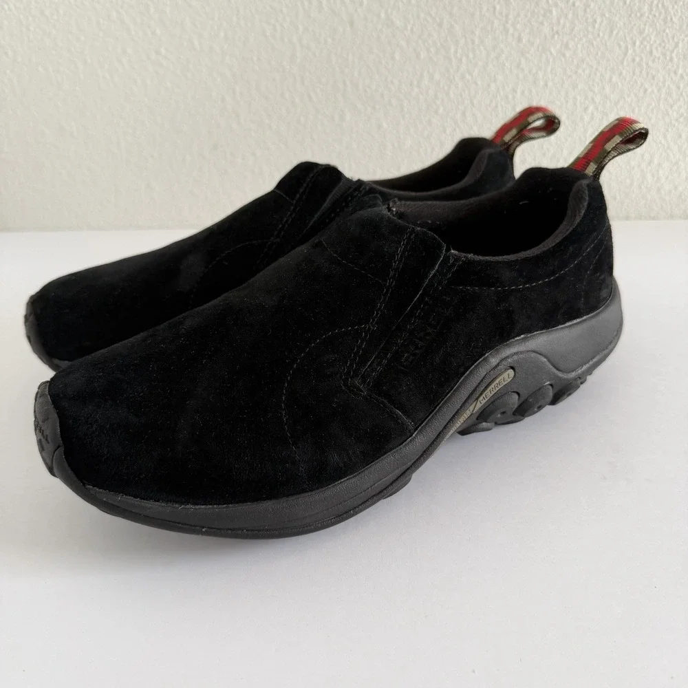 Merrell Jungle Moc Men's 8.5W Midnight Black Suede Slip-On Shoes